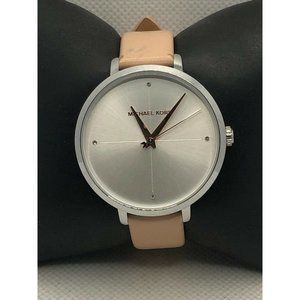 Michael Kors MK2778 Unisex Pink Leather Analog Sil